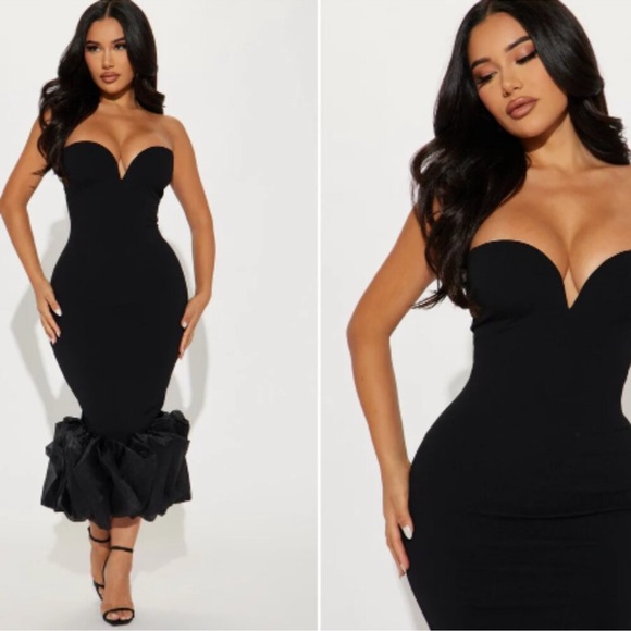 Fashion Nova Dresses & Skirts - Fashion Nova Black Midi Dress